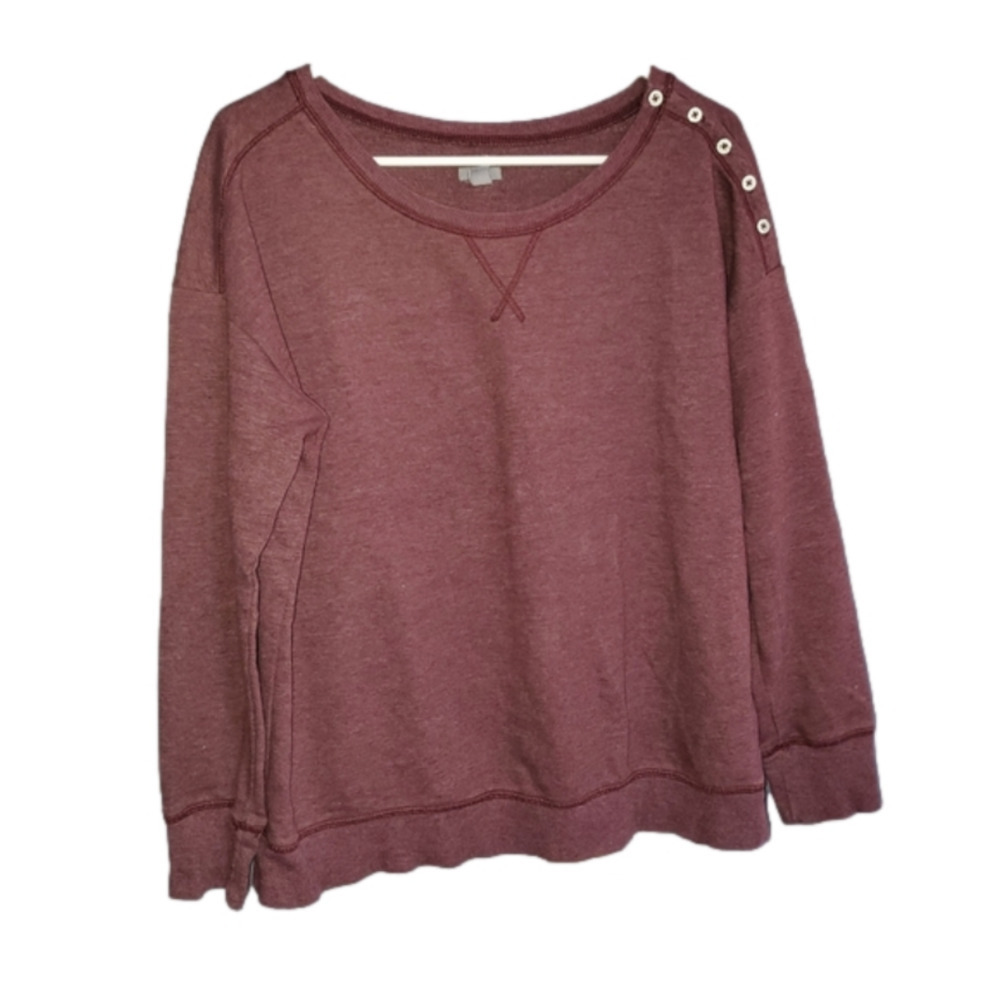 Burgandy sweatshirt aerie Medium